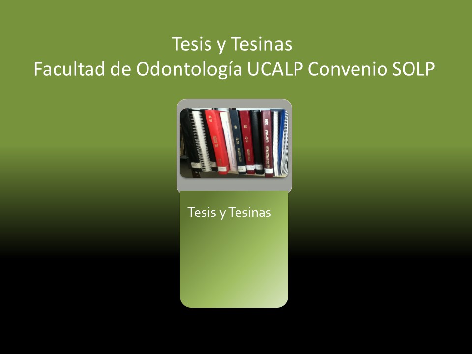 Tesis y Tesinas